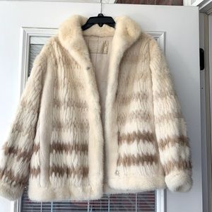COPY - Real cream colored mink coat!